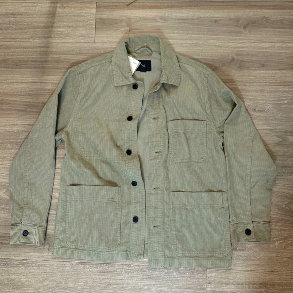 Male Sage Green Corduroy Jacket (M) & Pants (31/31 regular fit) Set